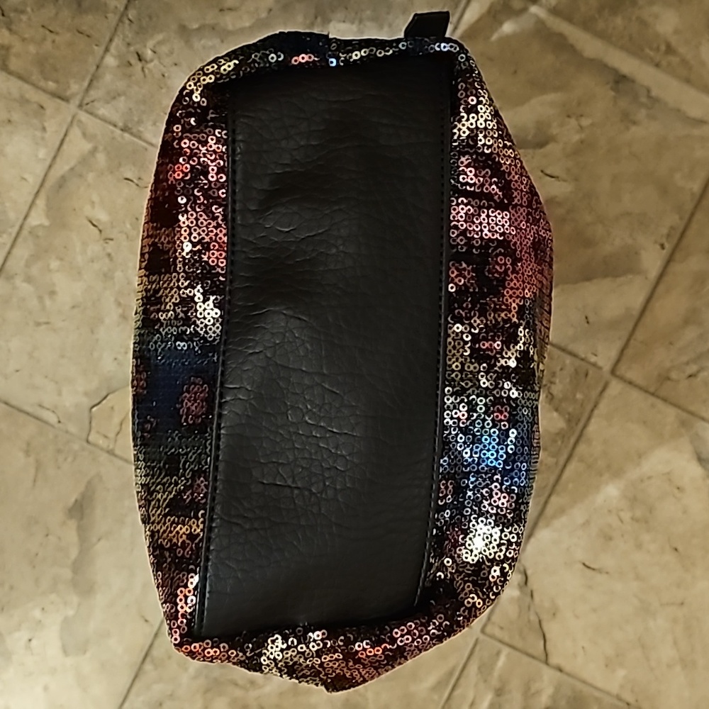 Juicy Couture Rainbow Sequin Leopard Tote with Black Trim - Picture 4 of 6
